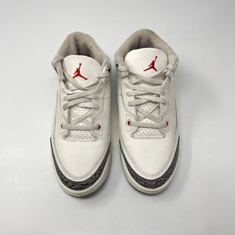 Nike Air Jordan 3 Retro White Cement Reimagined PS Kids Size Youth 3Y DM0966-100 - Picture 4 of 10